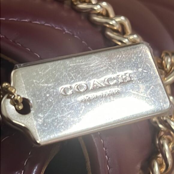 COACH NEWYORK PILLOW QUILTED LEATHER NWOT‎ SAMPLE SHOULDER BAG - Picture 12 of 13